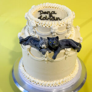 Cool Cat Vintage Wedding Cake
