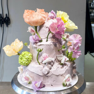 Wild Rose Fancy Wedding Cake